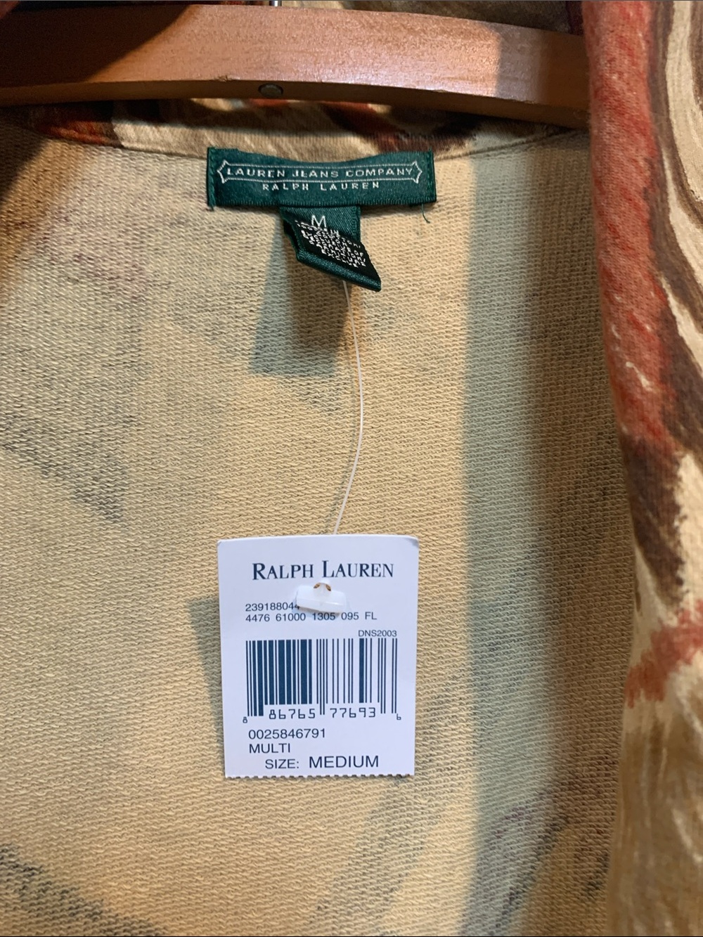 NEW Ralph Lauren Jeans Company Cotton Aztec Western Wrap Buckle Jacket Size M - Picture 2 of 5